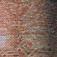 Oval shape brick wall