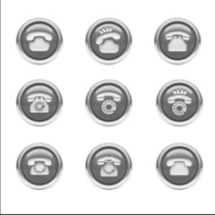 Contact Icons isolated on white