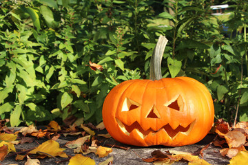 gruseliger Helloween-Kürbis