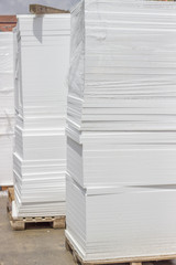 pallet of styrofoam sheet insulation