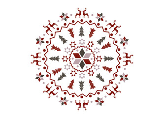Weihnachts Mandala
