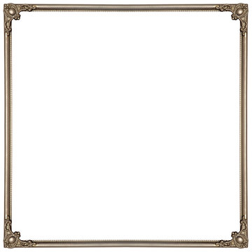 Empty image frame. Image holder isolated on white background 