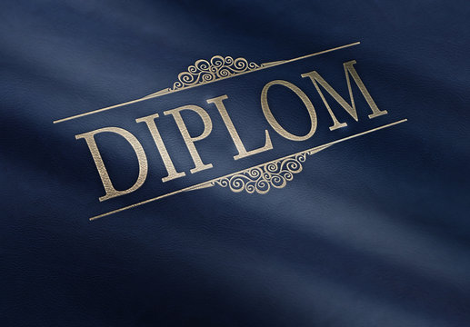 Diplom - Leder - Ornament B