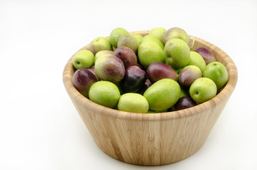 Aceitunas recien cosechadas