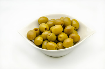Aceitunas recien cosechadas