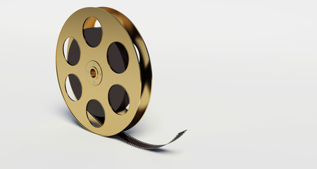 Fototapeta premium film reel with a film strip
