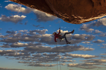 Climber on the edge.