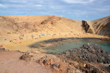 playa de papagayon en lanzarote