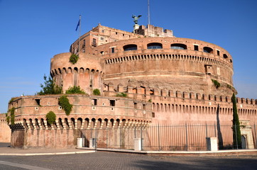 Fototapety  Majestatyczny zamek św. Anioła w Rzymie, Włochy