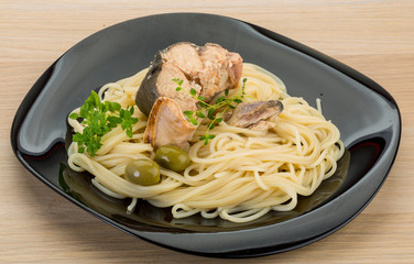 Pasta with salmon