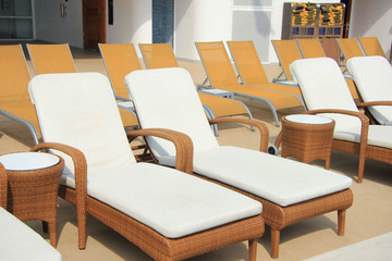 Swimming pool area at cruise ship