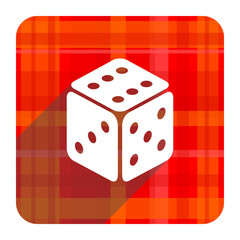 game red flat icon isolated
