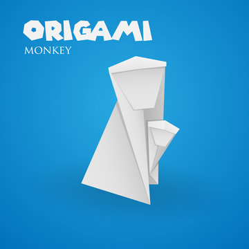 origami paper monkey