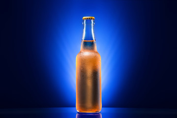 wet beer bottle