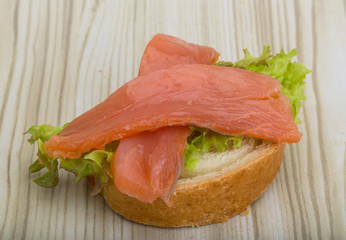 Salmon sandwich