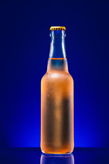 wet beer bottle