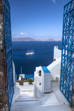 Fototapeta Île de Santorin Grèce Cyclades