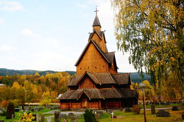 Fototapeta na wymiar Stave Church in Norway