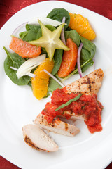 Chicken Breast with Citrus Salad.