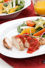 Chicken Breast with Citrus Salad.