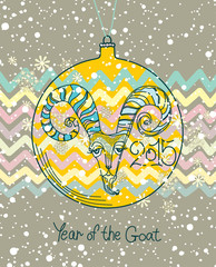 Card Year of the Goat.2015