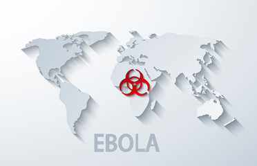 vector modern ebola elemenr design.