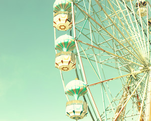 Vintage summer ferris wheel