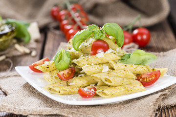 Penne with Basil Pesto