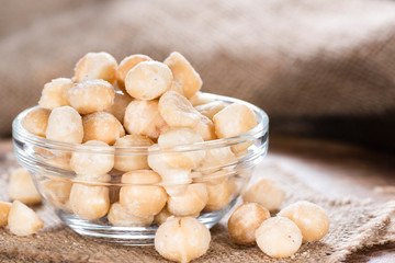 Portion of Macadamia nuts