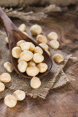 Portion of Macadamia nuts