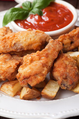 Southern fried chicken wings