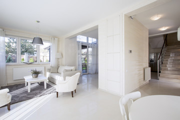 Bright interior with open space