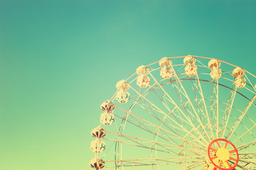 Vintage summer ferris wheel