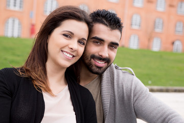 Fototapeta premium Couple hugging each other