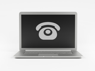 Laptop Contact Icon