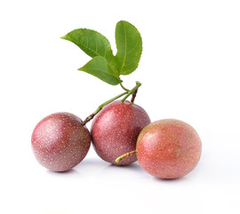 Fototapeta premium Passion fruit isolated on white background