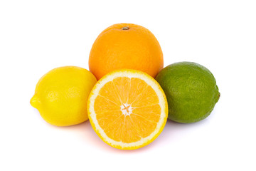 Naklejka na ściany i meble Mix of fresh citrus fruits