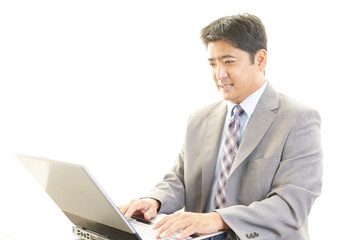 笑顔のビジネスマン