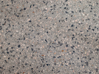 Gray terrazzo floor