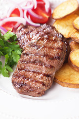 Grilled beef steak