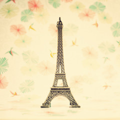 Vintage Eiffel tower replica