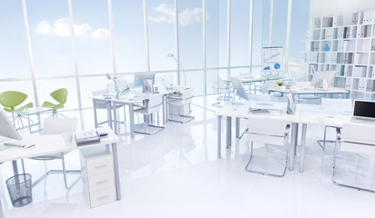 White Contemporary Clean Office Building
