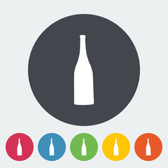 Wine flat icon