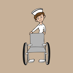 Nurse wheel chair