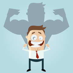 stark business mann muskeln