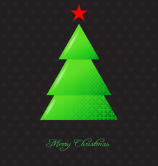 Fototapeta premium Elegant christmas background with christmas tree