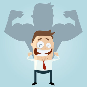 stark business mann muskeln