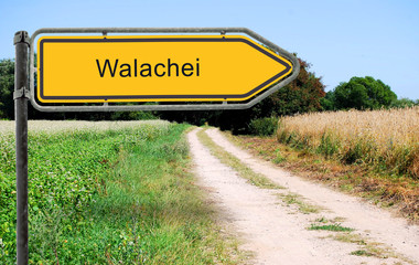 Strassenschild 21 - Walachai