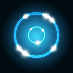 Abstract background with blue circle