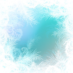 Fototapeta na wymiar frosty pattern vector background
